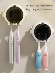 1 件免钻浴室牙刷架，创意可爱漱口杯收纳架，宇航员形状防水牙刷收纳架，可爱的浴室储物架，圣诞礼物，新年礼物，学校用品