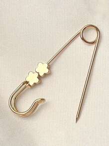 1pc Golden Quilting Pins - Vintage Style Brooch Pin Set, Adjustable Waist Safety Pins For Dresses And Jeans Clothing Decoration - Metal - For Fashion Enthusiasts & Diy Crafters - Perfect Gift For Sewing Lovers