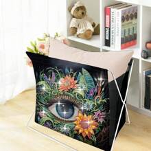 1 Set DIY Mary Sue Our Lady Eyes - Cartoon Vivid Cow & Colorful Boots Diamond Painting Kit, Canvas Material Suitable For Storage Cabinet, Large Space And Good Looking
