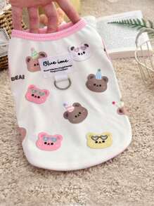 Pet Gift - Pet Fashion Vest, Featuring Anti-Slip Design, Comfortable And Breathable, Stylish And Cute, And Comfortable, Suitable For Small Dogs/Cats As Pet Clothing, New Style For Autumn And Winter