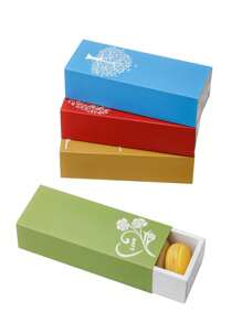 4件/8件可爱女孩带窗饼干盒，蛋糕盒，马卡龙盒，面包盒，巧克力盒，草莓盒，迷你蛋糕盒，甜点盒 - 紙本 - 查看 5