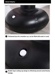 1pc Thick Inflatable Adult Fitness Punching Column, Outdoor Roly-Poly Sandbag, Indoor Air-Filled Punching Bag