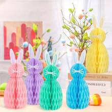 Easter Themed Party Decoration, Rabbit Honeycomb Ball Ornaments, Hanging Decorations, Kindergarten Classrooms, Holiday Party Supplies