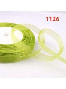 50 码/包,1.2 厘米宽彩色头带丝带,工艺圣诞面料蕾丝丝带,礼品包装绳,万圣节,万圣节装饰情人节 - 彩色 - 查看 8