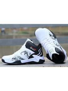 Zapatillas De Baloncesto Deportivas Altas Y Cómodas Para Hom - Blanco - Ver 4