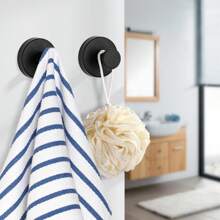 1/4 Stücke Badezimmer Saugnapf Haken aus Edelstahl, Bademantel- und Handtuchhalter, Wandmontage ohne Bohren, wiederverwendbar mit starker Haftung