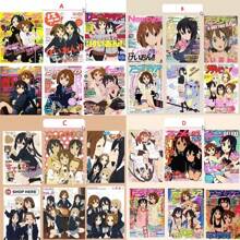 6pcs/Pack Anime2D Cartoon Girl Poster, Can Be Pasted On Wall, Bedroom, Home Decoration