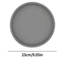 1pc Round Silicone Decorative Storage Tray, Coffee Table Decor Tray, Round Serving Tray, Tabletop Decor Tray, Decorative Tray, Center Decor Tray Plates Kitchen Plate Kitchen Decor Trays Fruit Tray Tray Decor Gifts Birthday Graduation