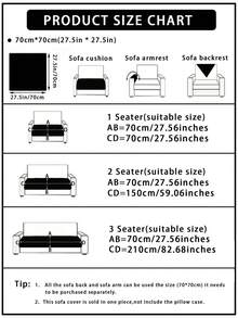 1pc Bohemian Style All Season Anti-Slip Sofa Cover, Fashionable Chenille Pet & Scratch Proof Sofa Protector, Spring/Autumn Pet Friendly Sofa Slipcover Fit For L-Shaped And 1/2/3/4-Seat Sofa (Sold Individually) - Blue - View 3