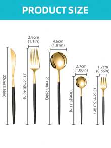 Stainless Steel Elegant Tableware Set, 5/20/30pcs Western Cutlery Set-Includes Dining Knives, Table Forks, Dining Spoons, Teaspoons, Dessert Forks, Forks For Salad/Appetizers/Dessert, And Mini Spoons For Coffee/Tea/Dessert/Cake/Stirring/Fruit/Ice Cream, Reusable Steak Knife, Main Fork, Soup Spoon, Teaspoon