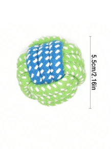 1Pc Dog Chew Toys With Knotted Rope - Promote Dental Health, Exercise & Bonding For Small & Medium Breed Dogs, Puppy Teething, Biting & Interactive Pet Toys, Self-Playing & Boredom Relief Woven Rope Toys, Puppy Keep, Dog Toys, Puppy Game, Dog Things, Puppy Keep Toys