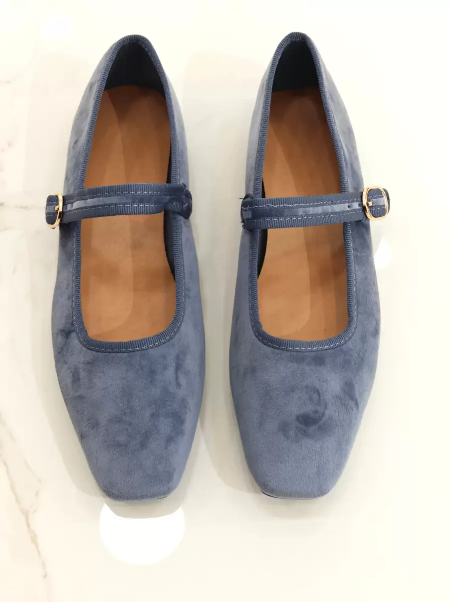 REVREAL Mary Jane Ballet Flats - Blue - View 1