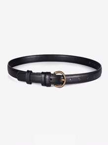 Minimalist PU Leather Buckle Belt - Suitable For Pants Outfitting - Multicolor - View 6