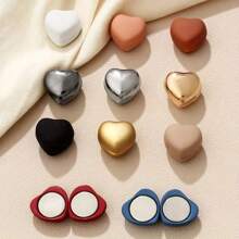 1/4/8 pièces Pinces magnétiques en forme de cœur à la mode pour chemise et pantalon - Boucle amovible multifonctionnelle, multi-couleurs - Parfait pour le col, les poignets, l'écharpe