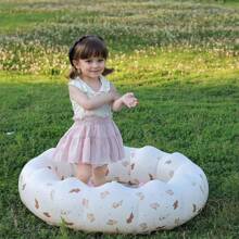 1pc Inflatable Baby Pool Padded Round Petals Swimming Pool Little Pump Pool Kiddie Paddling Pool Outdoor Water Games Play Center