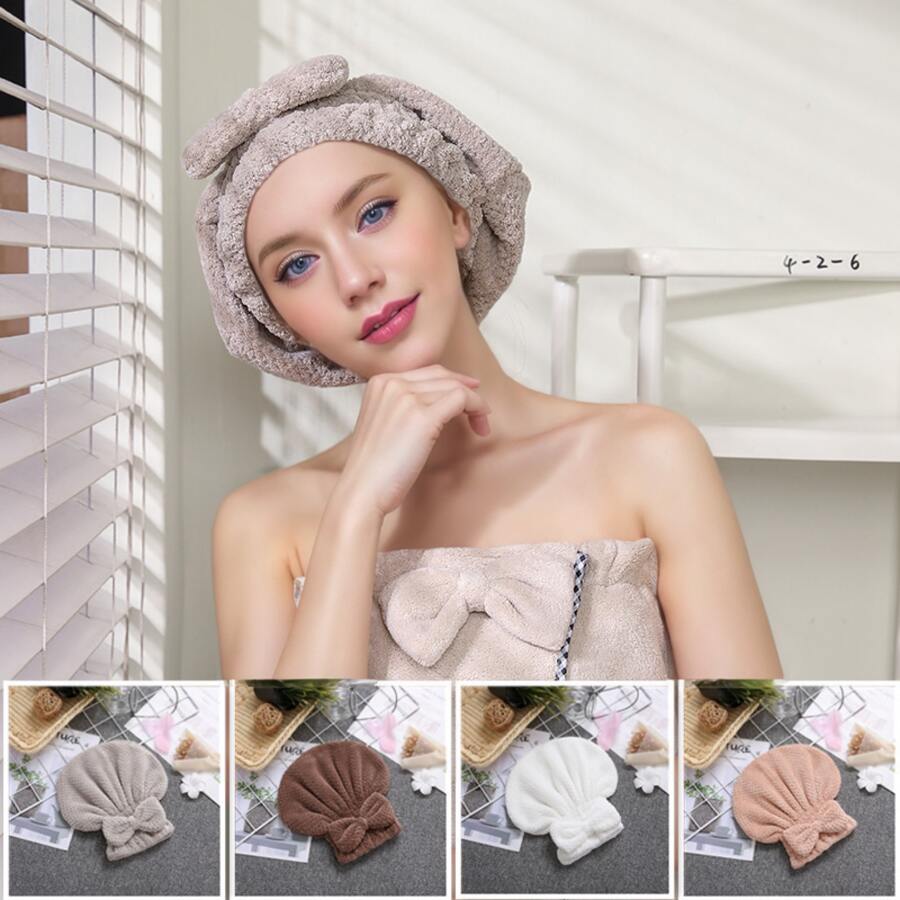 1 件套浴室干发帽，公主帽，适合家庭浴室沐浴，快速吸水，柔软舒适 母亲节鲜花，给妈妈的个性化礼物，最后一分钟的礼物，母亲节创意，母亲节礼物，给妈妈的手工卡片，50 美元以下最佳母亲节礼物 家居浴室装饰 - 巧克力棕 - 查看 1