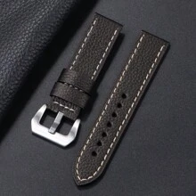 1 条表带 - 20 毫米、22 毫米、24 毫米 荔枝纹和光滑纹理 - 多种颜色可选