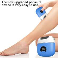 1 szt. Elektryczny pilnik do usuwania odcisków, szlifierka do pielęgnacji stóp z 3 głowicami i 2 prędkościami, IPX6 wodoodporny przenośny akumulatorowy elektryczny pilnik do usuwania odcisków, narzędzie do pielęgnacji stóp pilnik do szorowania stóp dla mężczyzn i kobiet