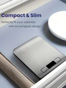 1 pieza Balanza de café multifunción de alta precisión, balanza electrónica de cocina de alta precisión, pantalla LCD de acero inoxidable, balanza de alta precisión, balanza de alimentos, balanza de café italiana de mano, herramienta de horneado precisa, balanza de cocina, accesorios de cocina, herramientas de horneado. Adecuado para hornear, cocinar, pérdida de peso, nutrición, dieta, medición precisa de hojas de té. (Medición mínima 5g) - Multicolor - Ver 13