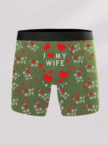 Men's Underwear Printed Fashionable Breathable Boxer Briefs,5Pcs - Black - View 4