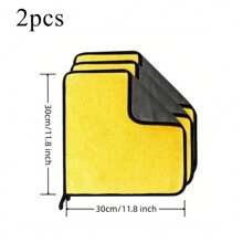 10pcs/1pc/2pcs/5pcs Ultrasoft Car Wash Microfiber Towel Car Cleaning Drying Cloth Car Care Cloth Detailing Car WashTowel ,500GSM Polishing Waxing Auto Detailing Towel Cloth Never Scrat