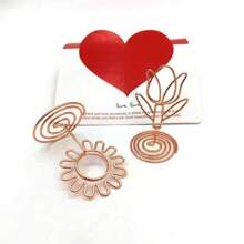 Soporte de tarjeta de visita de girasol para escritorio, estuche de tarjeta de crédito con diseño de dibujos animados en oro