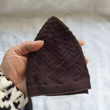 1pc/2pcs Prayer Cap, Warm Knitted Hat, Men's Islamic Headwear, Kufi Cap, High-End Classic Beijing-Style Linen Crochet Knitted Cap, Suitable For Spring, Summer, Autumn And Winter, Unisex Kufi Cap - Multicolor - View 10