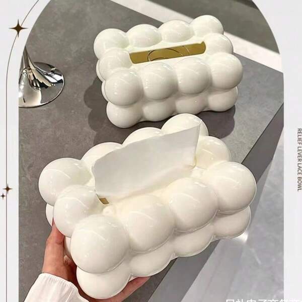 1 pièce de luxe Boîte à mouchoirs design bonbon, Distributeur de serviettes en papier haut de gamme pour le salon, idéal pour la salle à manger, support à mouchoirs, support à serviettes, rassemblement familial de fête, décoration de table de cuisine et de salle à manger pour la maison, la cuisine, la chambre, le salon, accessoires de décoration de la maison, boîte décorative, cadeau de mariage pour femme, indispensable pour les vacances d'été et les festivals