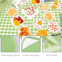 1 件野餐毯，203.2 厘米 X 203.2 厘米户外野餐毯，无纺布防水防潮垫，适用于海滩、草原，可折叠便携，易于清洁，防水、防沙（黄色和绿色）礼物生日毕业地毯地毯门垫房间装饰客厅地毯厨房地毯卧室装饰毯子和盖毯卧室地毯家居装饰浴室装饰房间装饰用品客厅装饰办公室装饰家居装饰家居装饰客厅浴室地毯房间装饰美学 - 彩色 - 查看 10