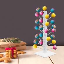 YUNRUX White Lollipop Holder 62 Holes Cake Pop Stand Wooden Lollipop Holder For Party Wooden Cake Pop Stand–62 Holes Wooden Lollipop Holder, Candy Table Display - White - View 1