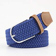 1pc 26-Color 3-Size Elastic Woven Belt (Width 3.3CM, Length 107-130CM), Fashion Sports Belt For Men