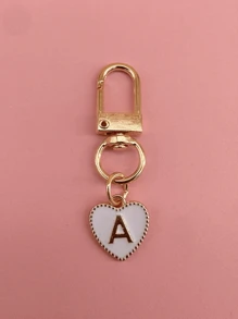 HAILIAN A Bag Pendant Designed Based On English Letters, With A Fashionable And Simple Style, Suitable For Halloween Costume Matching, Suitable For College Students And Elementary School Students Bag Pendant, Car Keychain, Birthday, Holiday, Back To School Season, Halloween Small Gifts - White - View 3