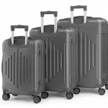 SUNROAD 3 Piece Travel Suitcase With Corner Protectors, 20/24/28 Inch, Durable Hard Shell, 360 Degree Spinner Wheels, Multifunctional, Large Capacity, Lightweight, Fashionable Multicolor - 3 in 1深灰色 - 查看 5