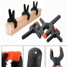 10 piezas de Abrazaderas de muelle de 2 pulgadas, adecuadas para trabajos de carpintería, taller en casa y proyectos de bricolaje - Negro - Ver 5