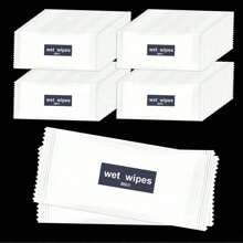 20/100/200pcs Single Sheet Airline Wipes Paper Towels Hotel Food And Beverage Takeout Disposable Hand Mouth Cleaning Wipes Small Bag Portable Household Personal Hand Wipes, Wet Wipes Independent Packaging