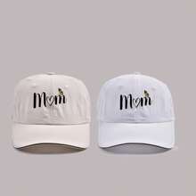 1pc Quick-Dry Sun-Shading Mom Printed Mesh Breathable Baseball Cap, Mother's Day Gift For Mom - Multicolor - View 8