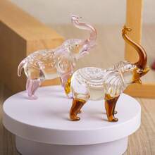 One Handmade Crystal Elephant, An Elegant Holiday Gift. Suitable For Family, Friends, Lovers, Girlfriends And Household Members, The Crystal Material Adds A Luxurious Feel. Can Be Used As Room Decoration, Office Desk Ornament, Home Decor, Holiday Gift, Birthday Gift, Scene Decor And Holiday Accessories Gifts Graduation