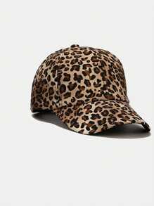 2025 New Fashion Streetwear Leopard Printing Baseball Cap Women Casual Party Headwear Outdoor UV Protection Sun Hat