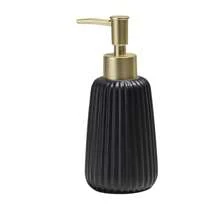 300ml Botella de cerámica con dispensador de bomba, dispensador recargable simple de cerámica para jabón de manos/champú/gel de baño para decoración del hogar y baño, decoración de otoño, vuelta al colegio