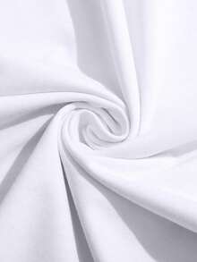 大码女式白色上衣 时尚宽松版型 大码女式T恤 白色印花T恤 女士休闲宽松大码圆领短袖T恤 母亲节礼物、节日礼物 女士宽松夏季T恤 - 白色 - 查看 4