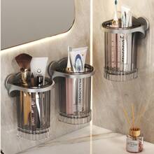 1 件壁挂式厨房新款筷子架化妆品收纳沥水器具收纳盒勺叉收纳架