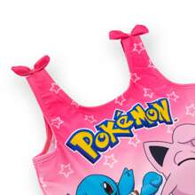 Pokémon Swimsuit | Pokemon Girls' One Piece Swimsuit | Kids' Swimwear - Pink - View 5