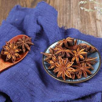 1 Piece Of 50g Natural Star Anise Scented Candle Making And Matching Materials For Decoration Dried Aniseed Anise Essential Oil Plant Fragrance Accessories Diy Production Fragrance Use To Remove Fishy Smell And Enhance Room Kitchen Decoration Holiday Fragrance Peppercorn Spice Seasoning