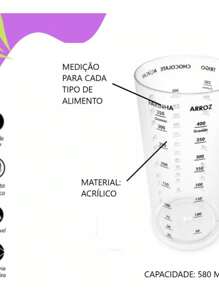 Translucent Crystal Measuring Cup Graduated Recipe Dispenser 550 Ml ...