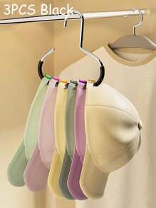1/3 Pieces Multi-Functional Manganese Steel Round Hook Hat Organizer Student Dormitory Closet Duck Tongue Hook - Great For Hats, Ties, Scarves And Bags |Strong Load Bearing, Non-Deforming |Ideal For Home And Mall Use, Storage, Accessories Easter Hats Organization And Storage Home Bathroom Decor