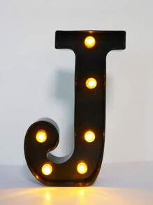 1pc 21.8cm/8.58in Holiday Party Lighting, Christmas Decor Light, Outdoor LED Light, Digits 0-9, Letters A-Z, Christmas Decor Digit Light, Holiday Accessories, Wedding Birthday Party Supplies, Room Scene Decoration - Black - View 24