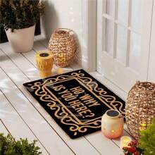 Ho Why Is You Here 24"X16" Door Mats Inside Indoor Non Slip For Outside Funny Holiday Doormats For Outdoor Entrance Home Front Door Entry Rugs For Entryway With Rubber Backing