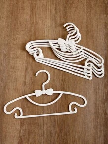 10pcs Children's Small Multi-Functional Clothes Hangers, Infant Baby Home Non-Slip Drying Hangers - White - View 4
