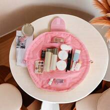 1 件化妆品化妆包收纳袋洗漱用品抽绳袋适用于旅行便携式储物袋，旅行必需品巡航必需品宿舍必需品，化妆包化妆袋护肤包洗漱包收纳袋，周一礼物，送给朋友和老师的礼物，生日礼物，家居装饰，浴室客厅卧室装饰，珠宝收纳袋，浴室收纳袋，唇油收纳袋，指甲油收纳袋收纳化妆品收纳袋化妆盒