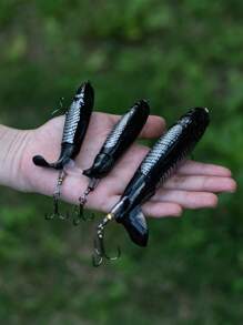 GOTURE 1pc Rotating Tail Fishing Bait, Blood Tank Hook Box Bait With Carbon Steel Material, Dragging Floating Hard Bait - Multicolor - View 8